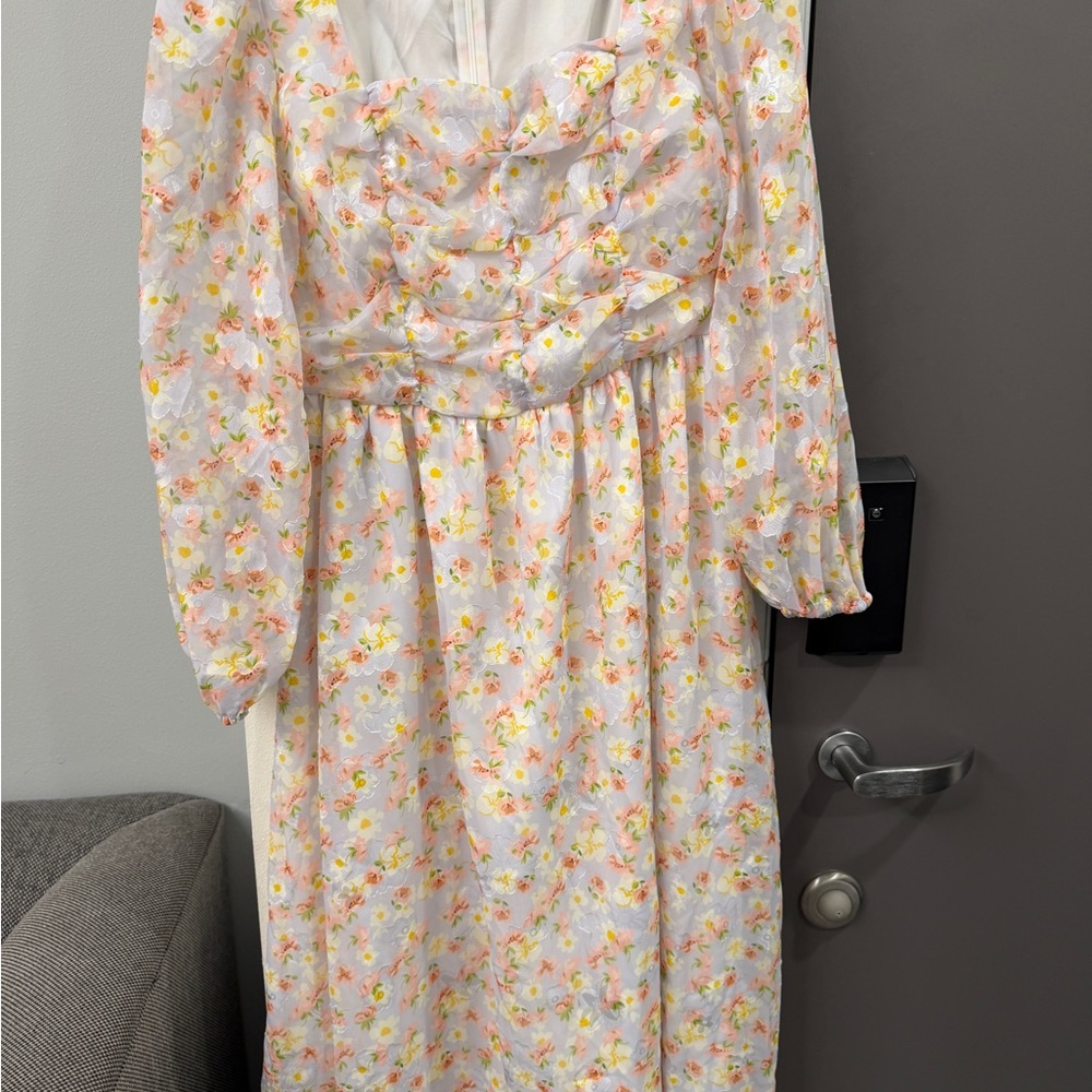 Floral Long Sleeve Dress